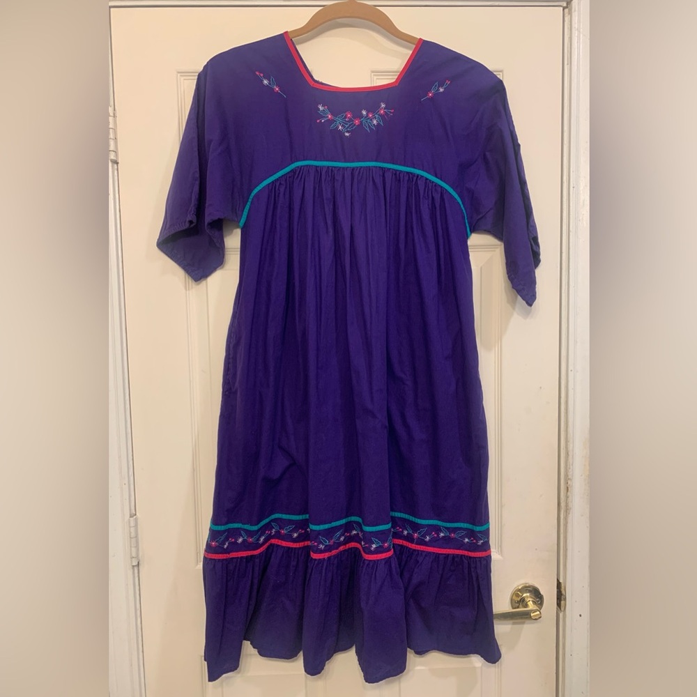 Sea Wind Vintage Purple Size Small Lounge Dress MuuMuu.        2131